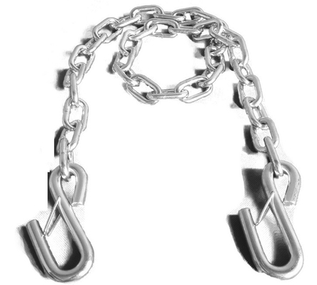 cadena del remolque de la seguridad del hierro 3500lbs, cadena de transporte con los S-ganchos con el cierre